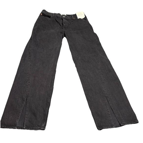 Abercrombie & Fitch Denim - Abercrombie &‎ Fitch The 90s Relaxed Jeans High Rise Womens 12/31x30 Black NWT